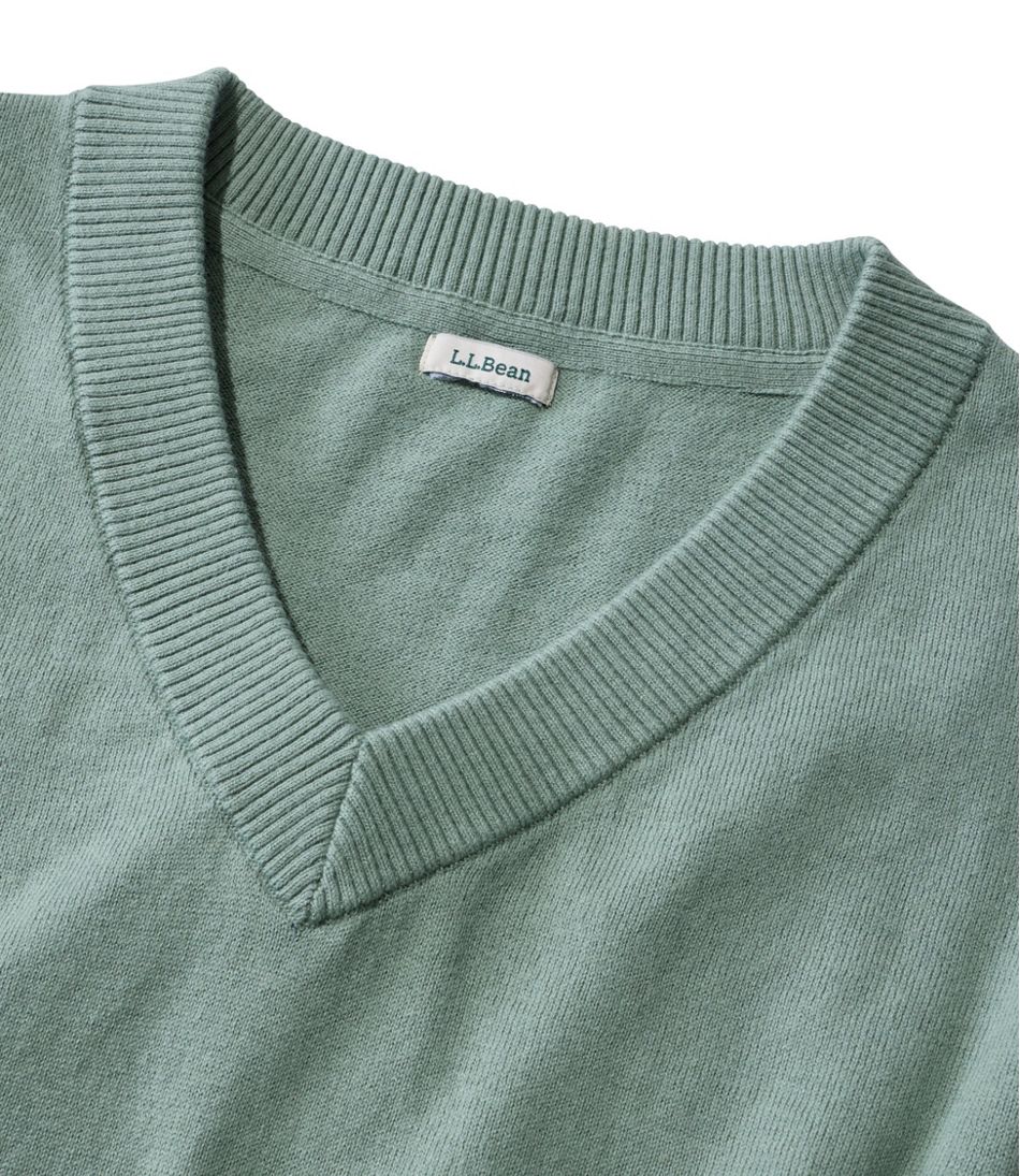 Women's Cotton/Cashmere Sweater, V-Neck | L.L.Bean Featured