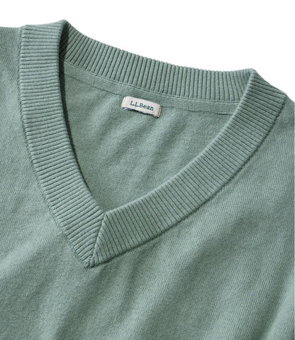 Women's Cotton/Cashmere Sweater, V-Neck | L.L.Bean Featured