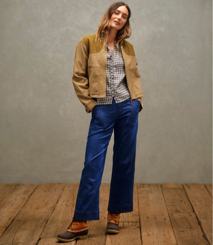 Women's Signature Utility Jeans, Mid-Rise Wide-Leg Ankle | L.L.Bean Recommended