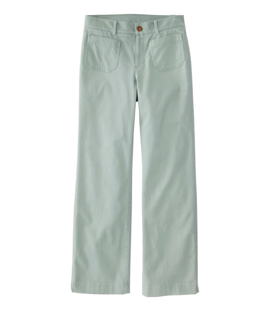 Women's Comfort Stretch Patch Pocket Pants, Mid-Rise Wide Straight-Leg Chino | L.L.Bean Essential