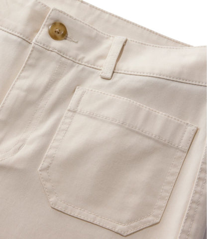 Women's Comfort Stretch Patch Pocket Pants, Mid-Rise Wide Straight-Leg Chino | L.L.Bean Essential
