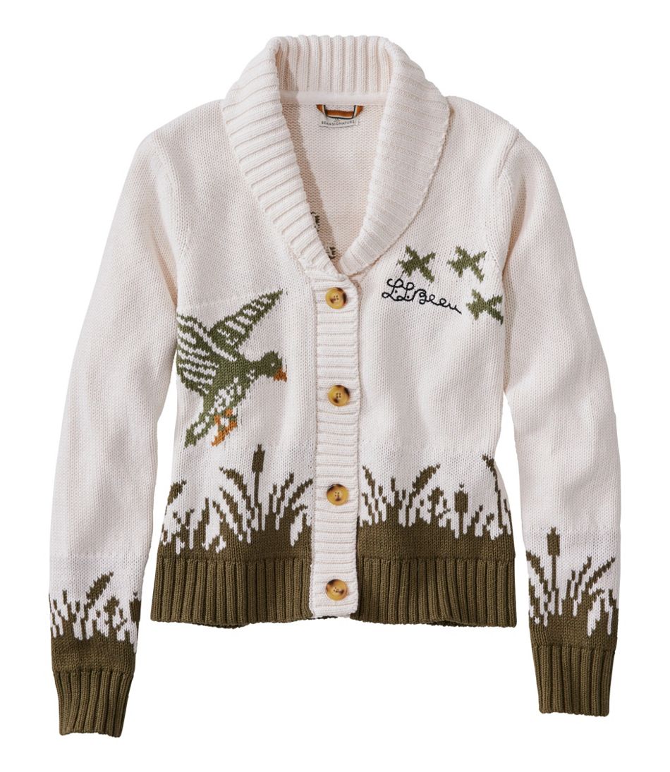 Women's Signature Original Cotton Sweater, Shawl Cardigan Novelty | L.L.Bean Everyday