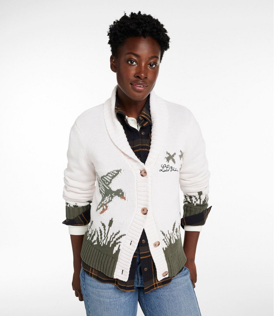 Women's Signature Original Cotton Sweater, Shawl Cardigan Novelty | L.L.Bean Everyday
