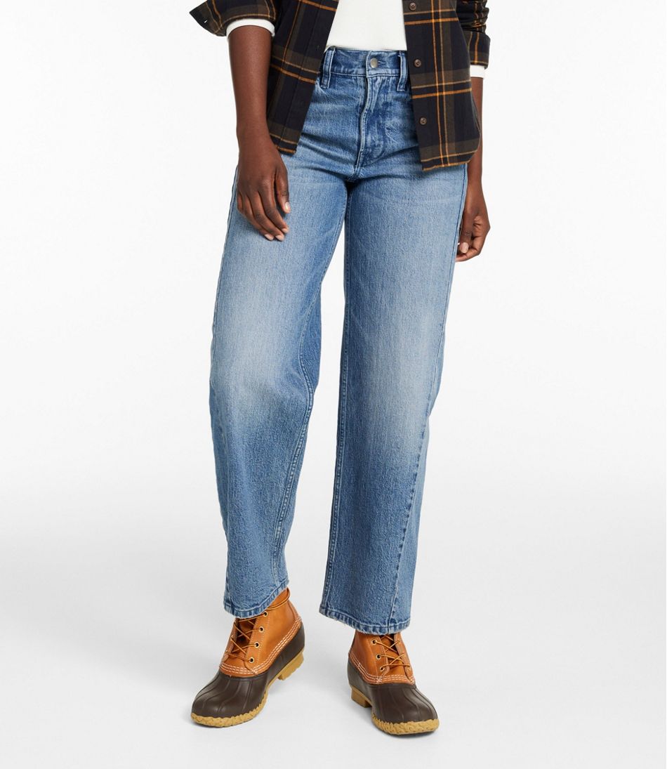 Women's Signature 1912 Premium Jeans, High-Rise Barrel Ankle | L.L.Bean Value