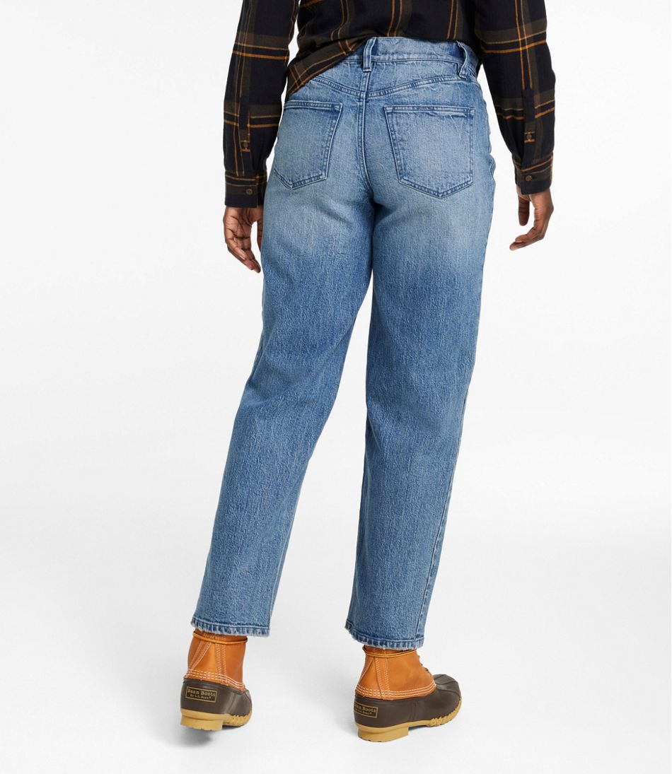 Women's Signature 1912 Premium Jeans, High-Rise Barrel Ankle | L.L.Bean Value