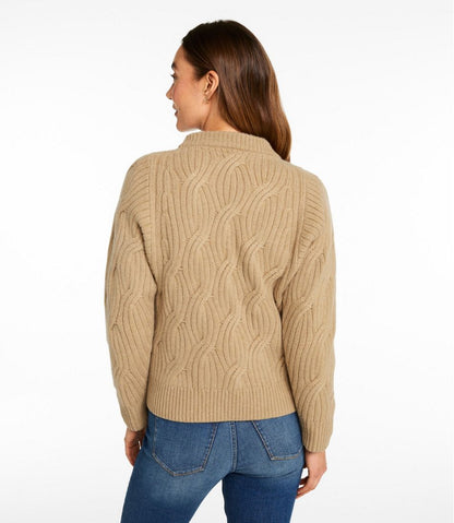 Women's Signature Premium Cashmere Cable Sweater, Crewneck | L.L.Bean Trending