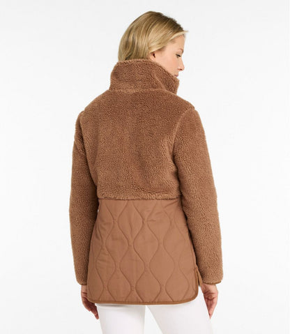 Women's Bean's Mixed Media Sherpa Fleece Jacket | L.L.Bean Best Seller