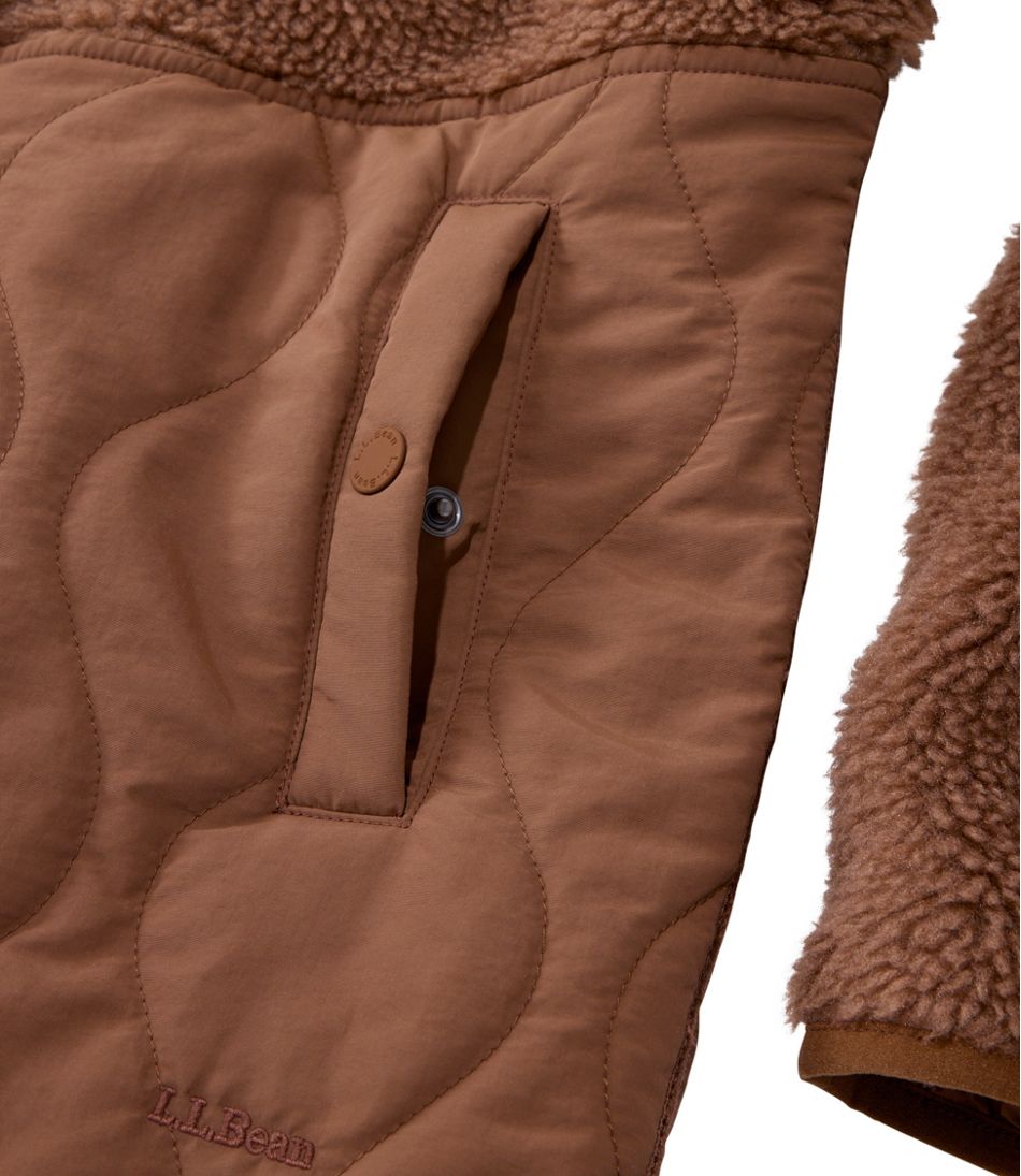 Women's Bean's Mixed Media Sherpa Fleece Jacket | L.L.Bean Best Seller