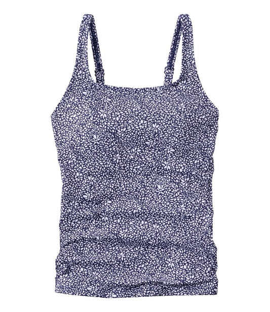 Women's L.L.Bean Coastal Essential Scoop Tankini Top, Print | L.L.Bean Classic