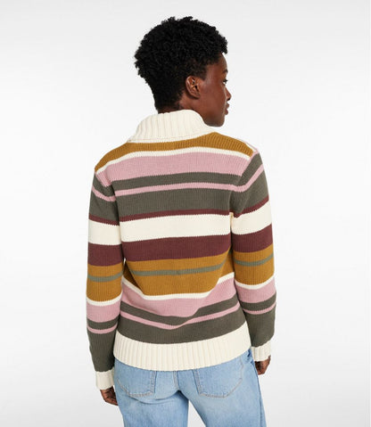 Women's Signature Original Cotton Sweater, Shawl Cardigan Stripe | L.L.Bean Featured