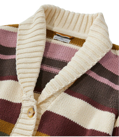 Women's Signature Original Cotton Sweater, Shawl Cardigan Stripe | L.L.Bean Featured