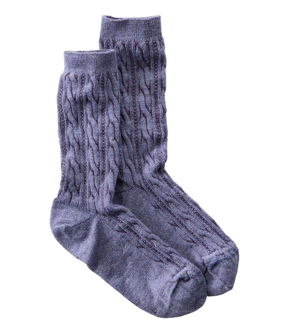 Women's Smartwool Everyday Cable Crew Socks | L.L.Bean Exclusive
