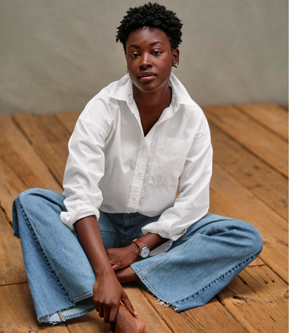 Women's Signature Premium Essential Poplin Shirt, Long-Sleeve | L.L.Bean Essential