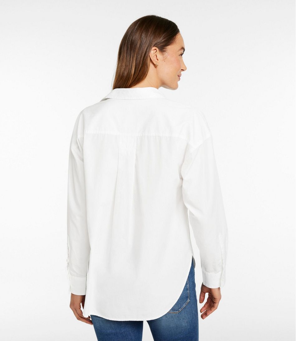 Women's Signature Premium Essential Poplin Shirt, Long-Sleeve | L.L.Bean Essential