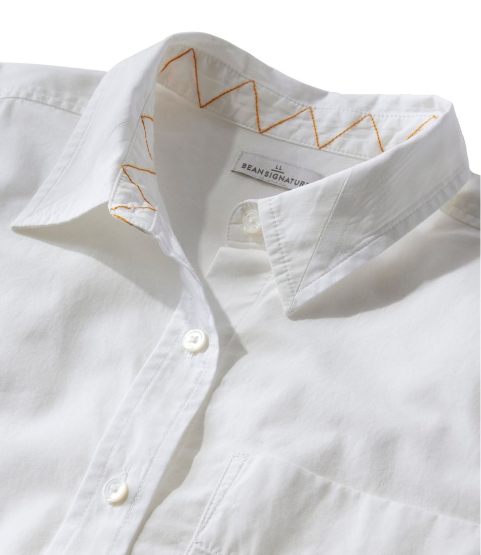 Women's Signature Premium Essential Poplin Shirt, Long-Sleeve | L.L.Bean Essential