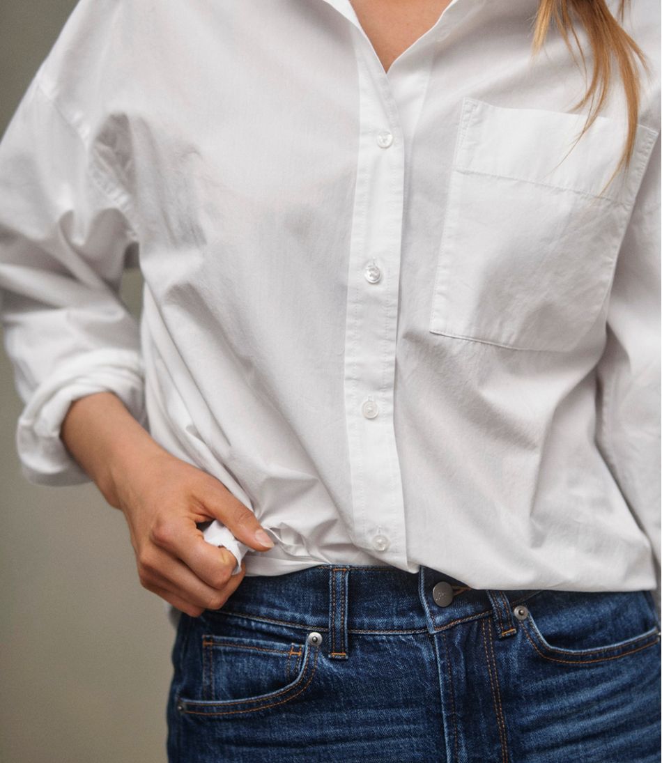 Women's Signature Premium Essential Poplin Shirt, Long-Sleeve | L.L.Bean Essential