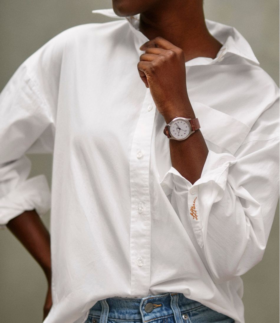 Women's Signature Premium Essential Poplin Shirt, Long-Sleeve | L.L.Bean Essential