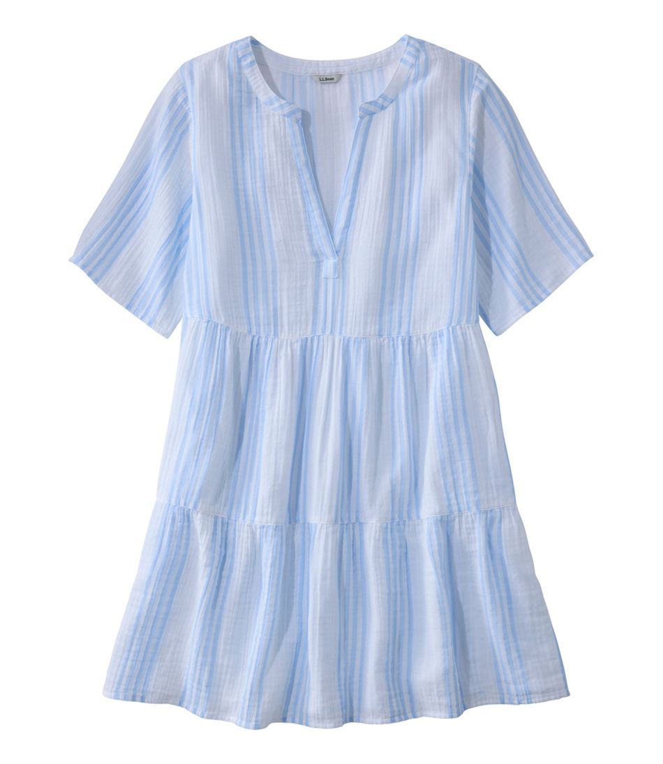 Women's Cloud Gauze Cover-Up, Tiered Dress Print | L.L.Bean Popular
