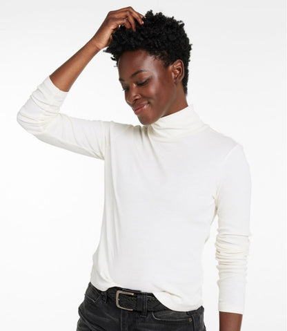 Women's Signature Lightweight Cotton Turtleneck | L.L.Bean Exclusive