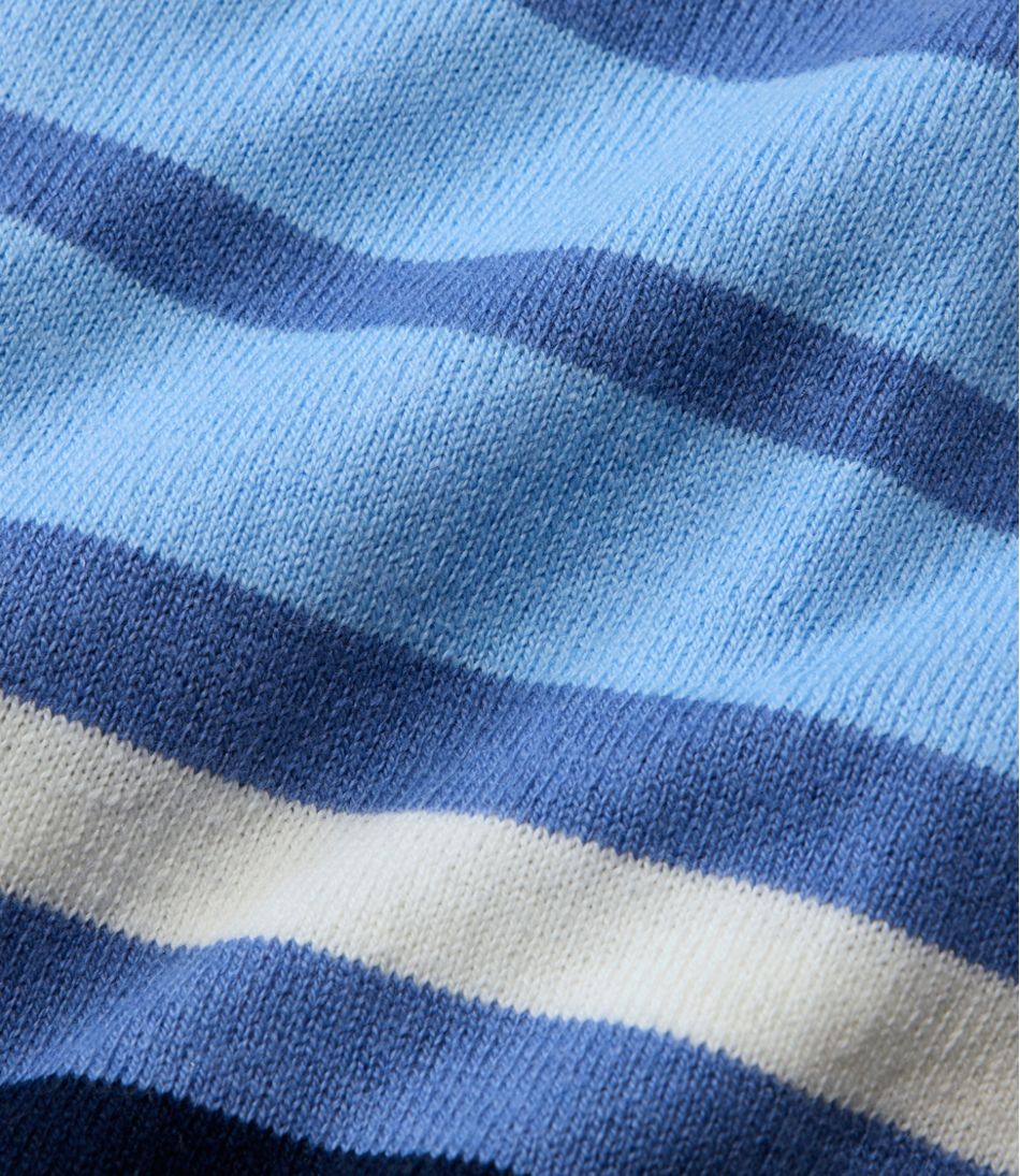 Women's Cotton/Cashmere Sweater, V-Neck Stripe | L.L.Bean Featured