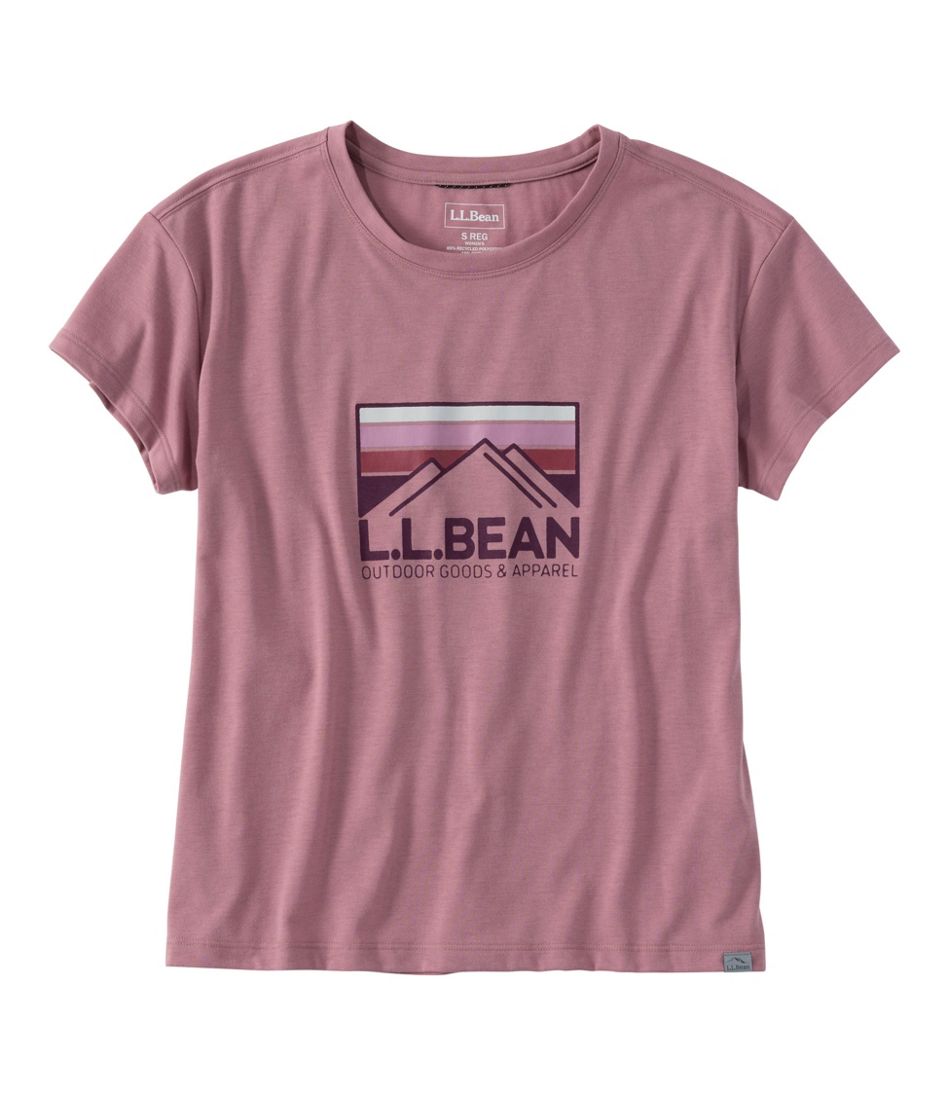 Women's Mountainside Crewneck Tee, Short-Sleeve Graphic | L.L.Bean Value