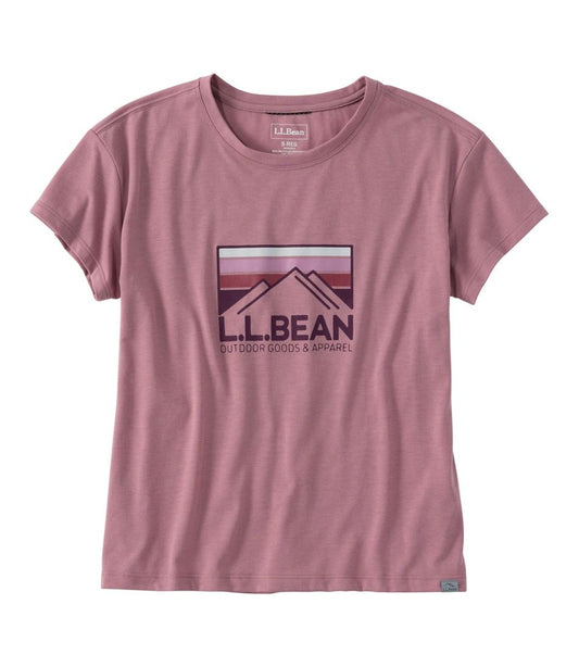 Women's Mountainside Crewneck Tee, Short-Sleeve Graphic | L.L.Bean Value