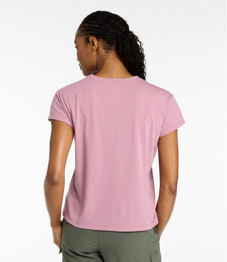 Women's Mountainside Crewneck Tee, Short-Sleeve Graphic | L.L.Bean Value