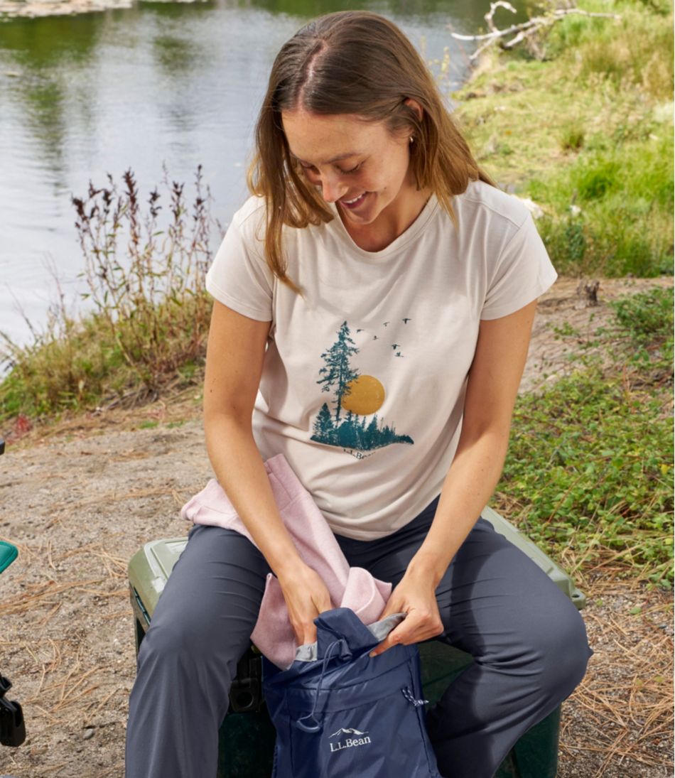 Women's Mountainside Crewneck Tee, Short-Sleeve Graphic | L.L.Bean Value