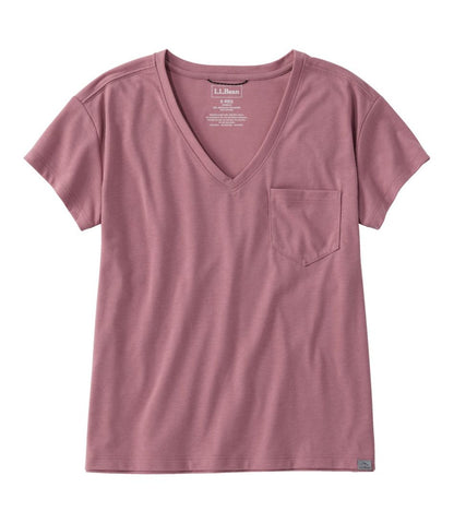 Women's Mountainside V-Neck Pocket Tee, Short Sleeve | L.L.Bean Popular