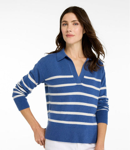 Women's Classic Cashmere Sweater, Relaxed Polo | L.L.Bean Best Seller