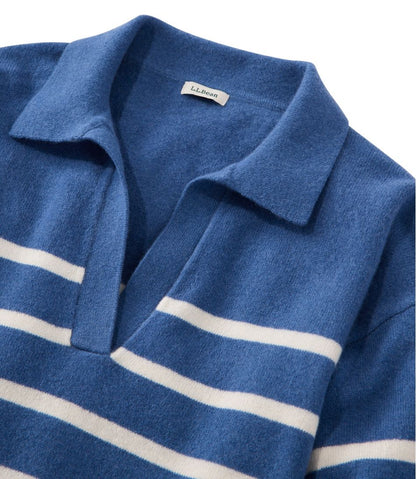Women's Classic Cashmere Sweater, Relaxed Polo | L.L.Bean Best Seller