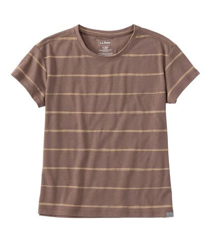 Women's Mountainside Crewneck Tee, Short-Sleeve Stripe | L.L.Bean Recommended