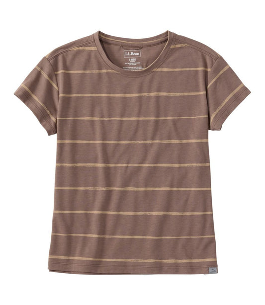 Women's Mountainside Crewneck Tee, Short-Sleeve Stripe | L.L.Bean Recommended