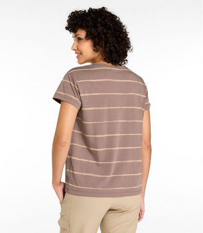 Women's Mountainside Crewneck Tee, Short-Sleeve Stripe | L.L.Bean Recommended