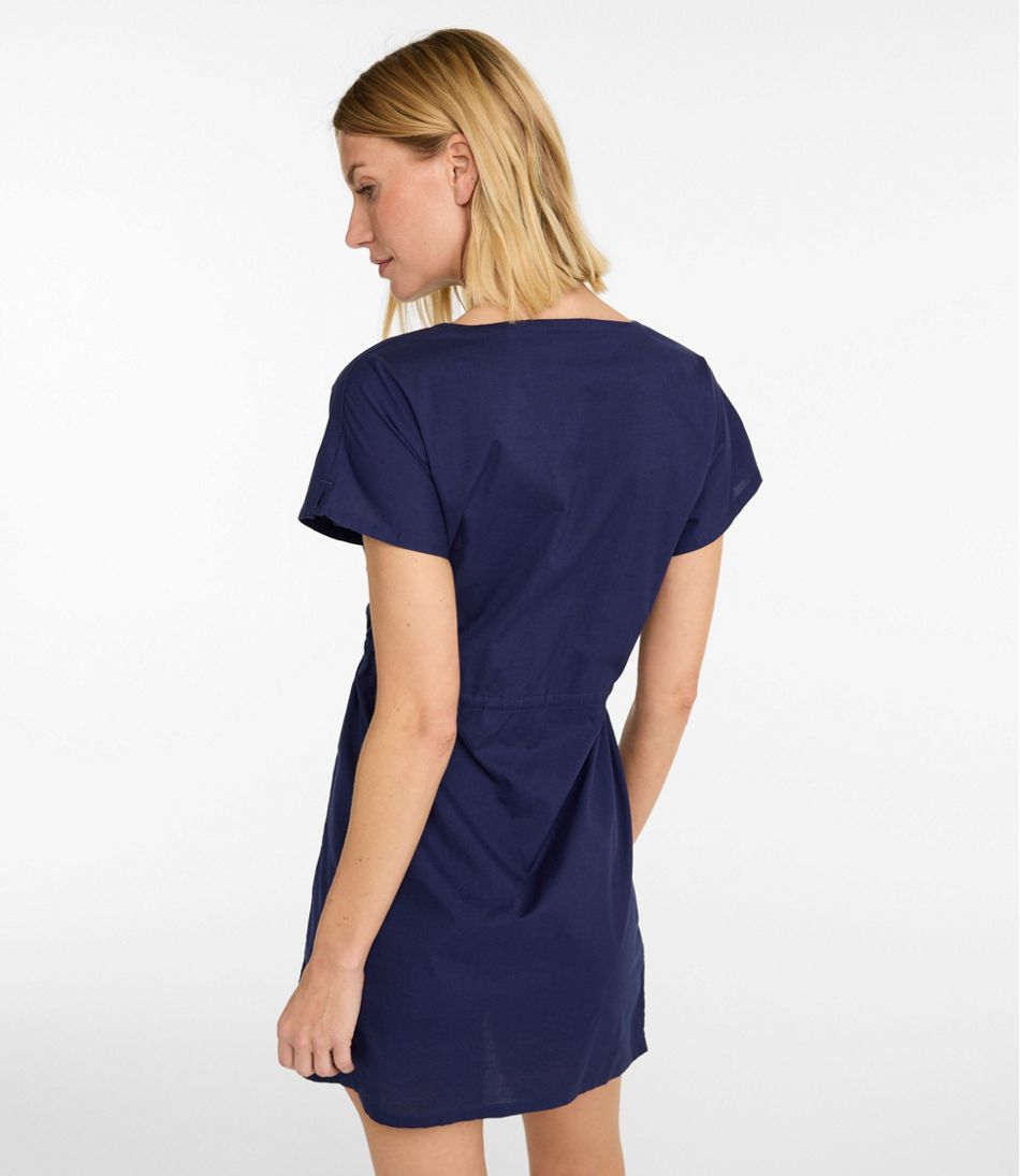 Women's L.L.Bean Coastal Cotton Cover-Up Caftan | L.L.Bean Exclusive