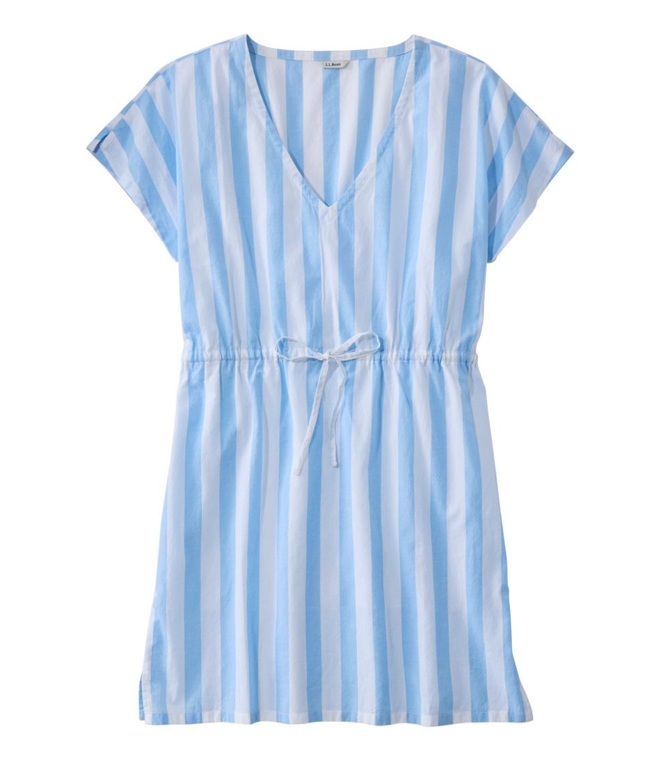 Women's L.L.Bean Coastal Cotton Cover-Up Caftan, Print | L.L.Bean Signature