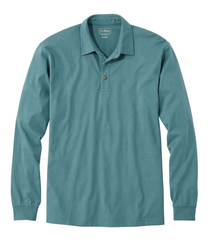 Men's Carefree Unshrinkable Polo, Long-Sleeve, Without Pocket | L.L.Bean Classic