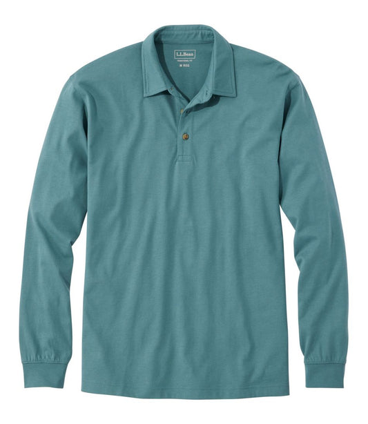 Men's Carefree Unshrinkable Polo, Long-Sleeve, Without Pocket | L.L.Bean Classic