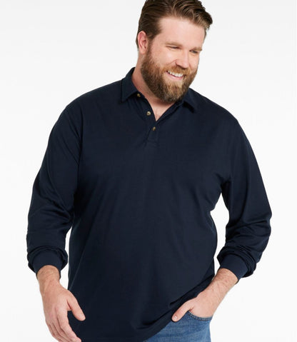 Men's Carefree Unshrinkable Polo, Long-Sleeve, Without Pocket | L.L.Bean Classic
