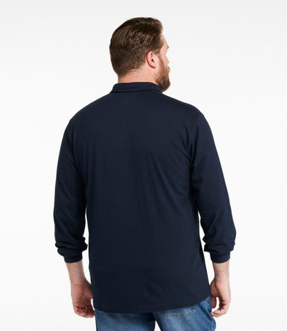 Men's Carefree Unshrinkable Polo, Long-Sleeve, Without Pocket | L.L.Bean Classic