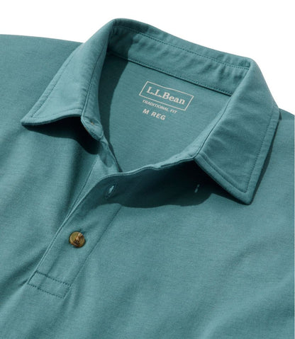 Men's Carefree Unshrinkable Polo, Long-Sleeve, Without Pocket | L.L.Bean Classic