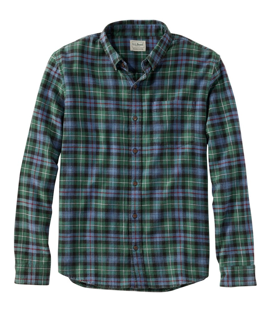 Men's Sunwashed Twill Shirt, Slightly Fitted Untucked Fit | L.L.Bean Essential