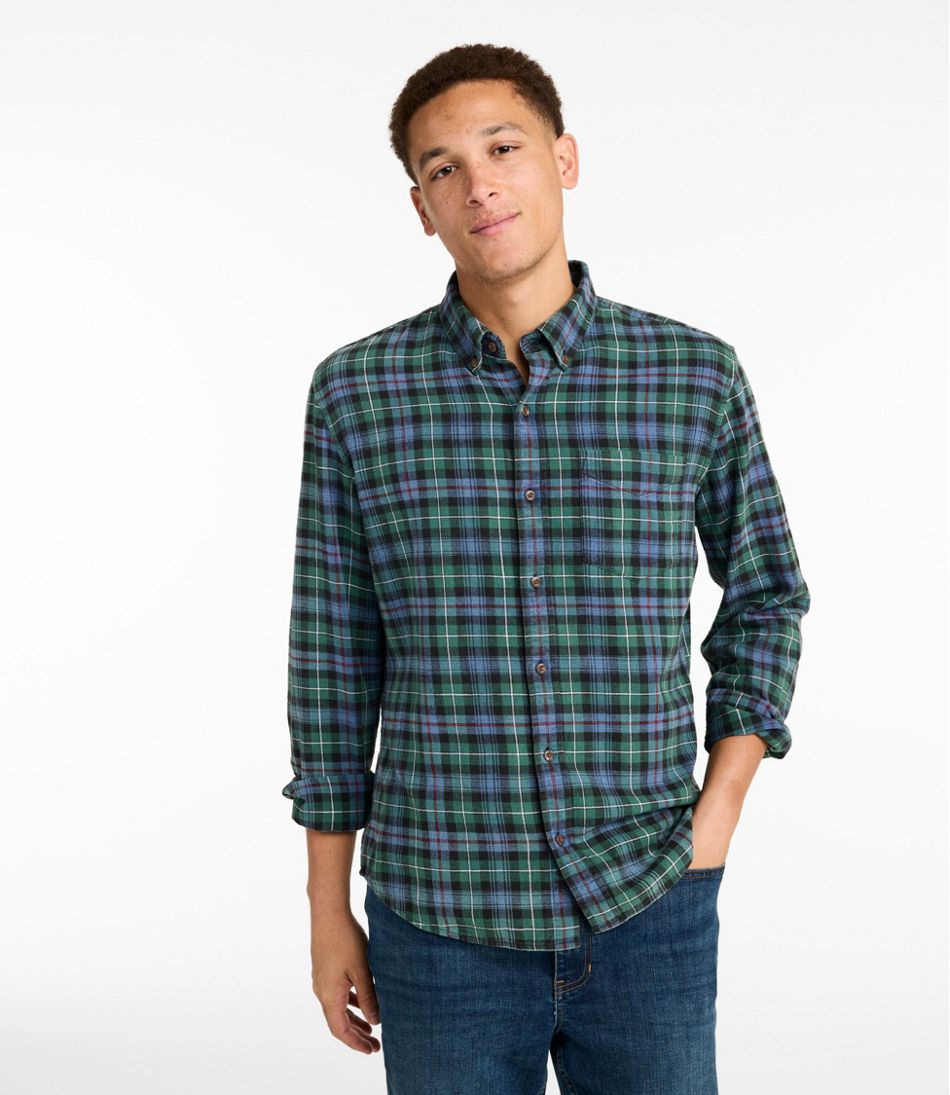 Men's Sunwashed Twill Shirt, Slightly Fitted Untucked Fit | L.L.Bean Essential