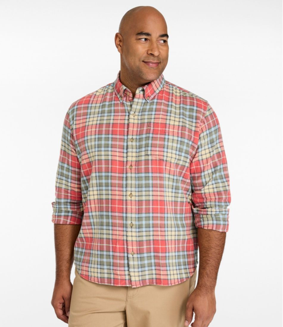 Men's Sunwashed Twill Shirt, Slightly Fitted Untucked Fit | L.L.Bean Essential