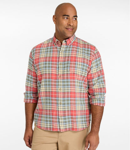 Men's Sunwashed Twill Shirt, Slightly Fitted Untucked Fit | L.L.Bean Essential