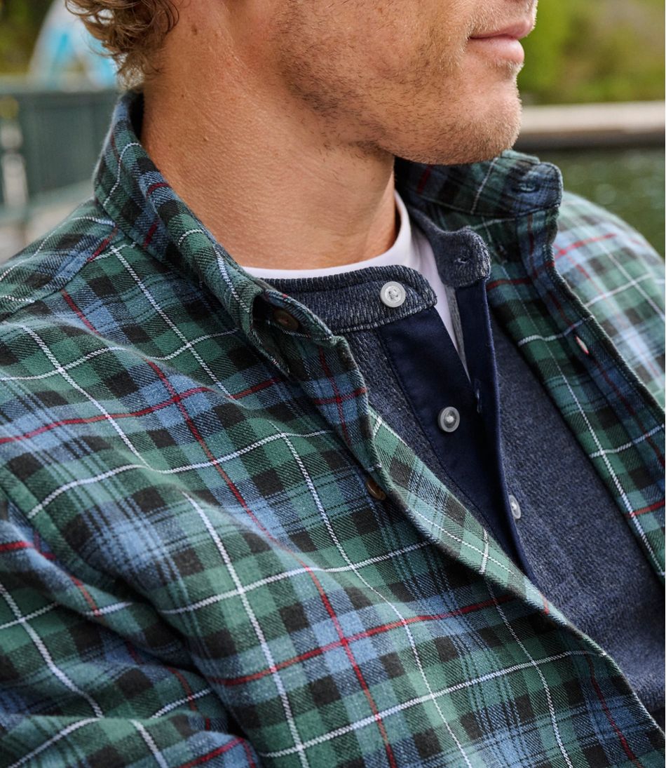 Men's Sunwashed Twill Shirt, Slightly Fitted Untucked Fit | L.L.Bean Essential