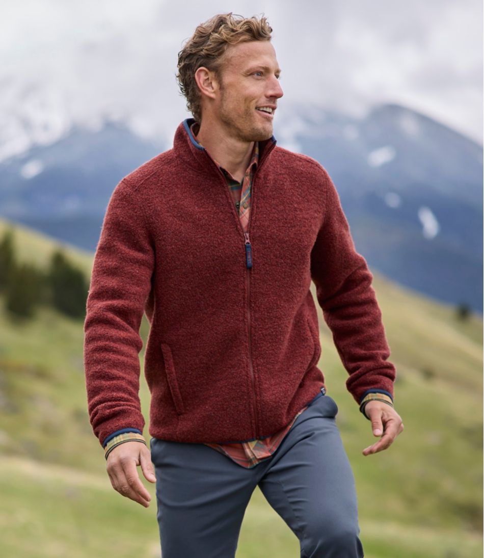 Men's All Season Wool Fleece Full-Zip Sweater | L.L.Bean Everyday