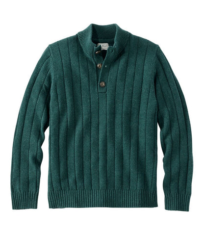 Men's Riverton Wool/Cotton Sweater, Mockneck | L.L.Bean Great Value