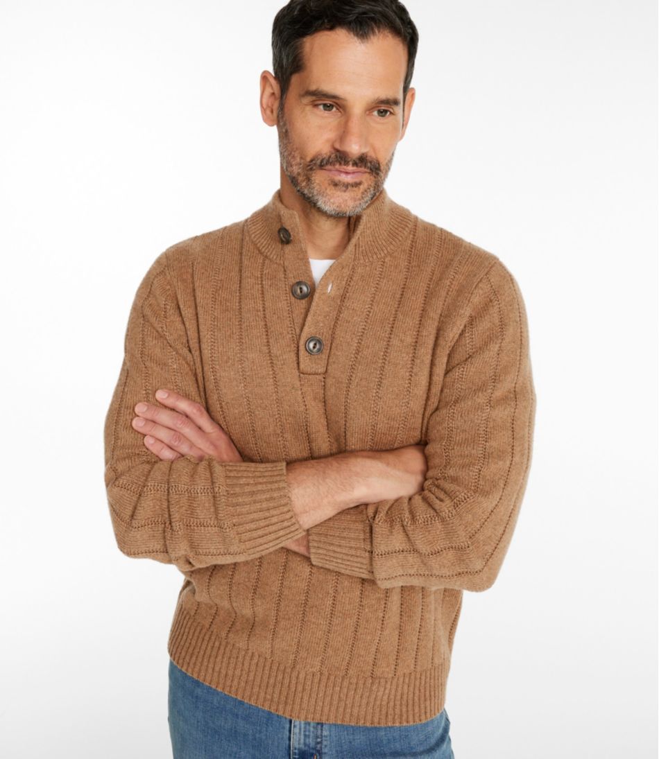Men's Riverton Wool/Cotton Sweater, Mockneck | L.L.Bean Great Value