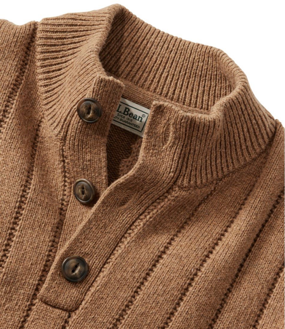 Men's Riverton Wool/Cotton Sweater, Mockneck | L.L.Bean Great Value